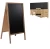Import Rustic Style Two-Side Wood Frame Blackboard Small Vintage Free Standing Wooden Easel Chalkboard from China