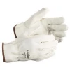SAFEGEAR 3-pk. Cowhide Leather Work Gloves with Keystone Thumb - Large Driver Safety Gloves - Durable &amp; Abrasion Resistant