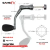 SAMSFX Fishing Rocker Arm for Spinning Reel Assembly Parts CNC Aluminum Power Handles Knob Fishing Reel Handle Knob