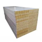 Sandwich panel color steel rock wool board