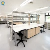 Science laboratory furniture chemistry lab island table work bench