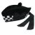 Import Scottish Highland Pipe Band Black White Diced Glengarry  Hat Black Pom Pom 100% WOOL from Pakistan