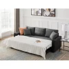 Sectional Sofa With Pull Out Couch Corner Sofa Bed With Storage Chaise and 2 Stools  L Shape Sofa Bed