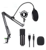 SeenDa USB Microphone Kit 192KHZ/24BIT Podcast Condenser MIC for PC Laptop Karaoke Youtube Studio Recording Mikrophone