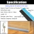 Import Self Adhesive Sealing Strip Rigid PVC Bar Flexible Rubber Tape Wooden Door Bottom Sweep Draught Excluder Frame Seal Weatherstrip from China