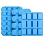 Set of 3  Silicone Muffin Pan Brownie Molds Bakeware Set Cupcake Pan Baking Mold