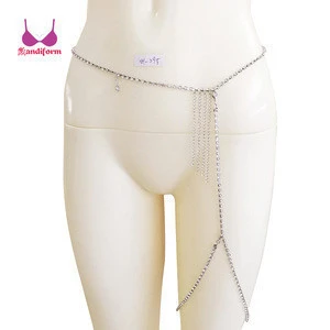 Sexy Leg Chain Rhinestone Belly Chain Body Jewelry Dance Dress for Women Bling Fashion Jewelry Wholesale