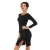 Import Sexy Rib Knit Nice Career Fashion Design Casual Women Sweater Short Black Dresses from China