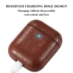 Shockproof Protective Case PU Cover Case For Apple AirPods Accessories, Support Wireless Charging