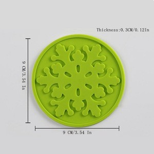 Silicone Dining Table Placemat Coaster Non-slip Mat Cup Coffee Tea Hot Drink placemat Bar Drink Pads Kitchen Decor Accessories