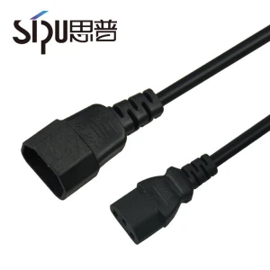 SIPU 3pin to IEC C13 Cord  Plug extension laptop Power Cord Copper power cable