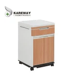 small ABS bedside cabinet white medical table hospital nightstand