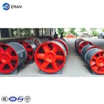 small axial and radial fan with fan impellers