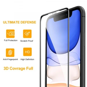 SmartDevil wholesale 0.33mm 9H mobile phone HD tempered glass 5D 9D full screen protector for IPhone 12 Easy Installation kit