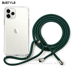 Smartphone handphone telephone cellphone mobile cell phone cover case for iphone 11 6.1 inch with lanyard string strap cord rope