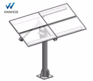 solar panel pole mount bracket system