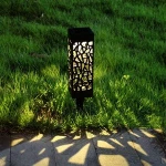 Solar Powered LED Garden Lights Hollow Lawn Lamp Pathway Light Waterproof Garden Solar led Light