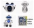 Import speak and walk function remote control rc dancing robot toy with light and music from China