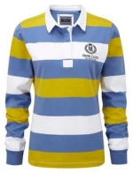 Sports Wears 100% Polyester Coolmax Plain Long Sleeve Red and White Rugby Jersey with Striped