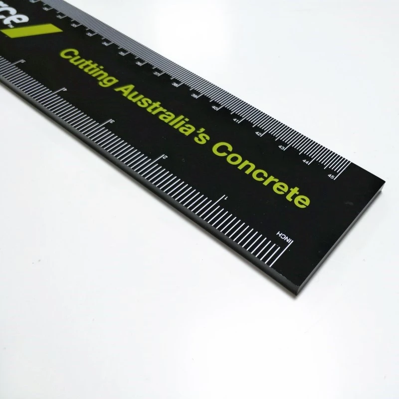 Square folding straight acrylic eyebrow ruler scare for school