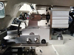 ST 2000C-DK flat-bed double chain stitch belt loop making machine with belt cutting device