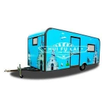Stainless Steel Camper Trailer Towable Food Trailer For Sale