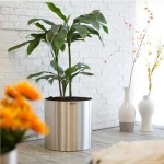 Stainless Steel Decor Vases Decorative Metal Flower Vases