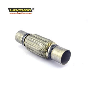 Stainless steel flexible exhaust pipe with interlock