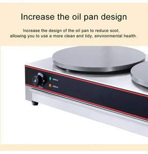 Stainless Steel Reliable Quality Double-head electric/Gas Crepe maker for sales
