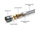 Stainless steel shower hose