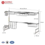 Stainless Steel Silver Over Sink Kitchen Tableware Storage organizer Shelves Dish Drainer Holder Hanger Rack