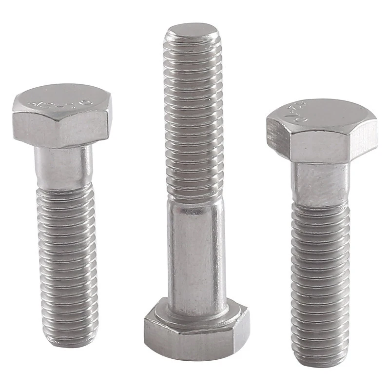 Stainless Steel SS304 SS316 SS316L D931 DIN933 hex bolt screws hex nut fasteners