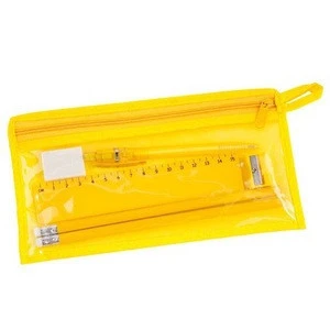 stationery products School supplies set pencil ball pen sharpener eraser ruler in a pouch