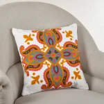 Stocks sofa Decorative Embroidered Crewel Work Design Arabesque Square Pillows cushion cover