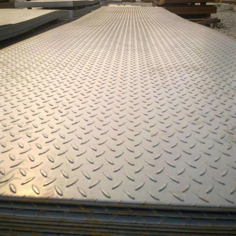 Structural Steel Chequered Steel Sheet 1.8-8.0mm Checkered Iron Sheet Chequered Sheet Tear Drop Pattern Checkered Plate