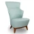 Import stylish design coffee leisure leather chair hotel space lounge chair with high back from China