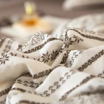 Summer Annes Wholesale Homestay All Cotton Yarn Weaving Jacquard Four Piece Set Bohemian Style Duvet Cover Sets