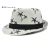 Summer Coconut Tree Pattern Jazz Cap Trilby Panama Straw Hats