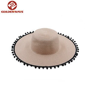 Sun protection women sun beach floppy straw hat for sale