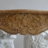 Supply Polished Beige Stone Marble Decorative Fireplace