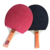 Table Tennis Rackets Ping Pong Bat Set Bag Customized Wood Long Logo Packing Rubber Printing Handle