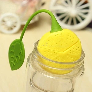 Tea Strainer Silicone Lemon Design Loose Tea Leaf Strainer Bag  Infuser Filter Tools