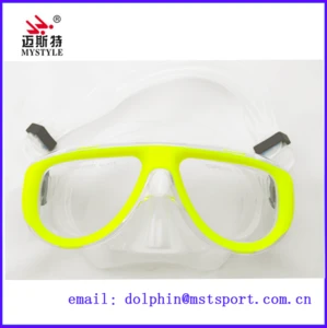 Tempered silicone china diving mask