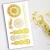 Import Temporary Tattoos 5 Sheets Gold Flash Tattoos for Women Waterproof Sticker for Girls Tribal Flower Body Art Beach Summer Tattoos from China