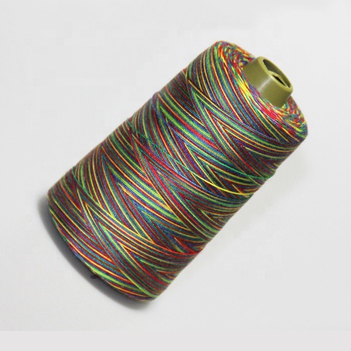 Tex 24 -Tex 90 20/2 20/3 40/2 40/3 Polyester Multicolor Rainbow Overlock Thread