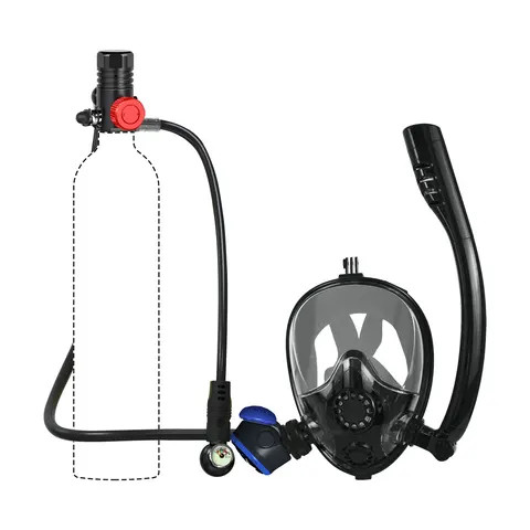 Thaistone Wholesale Diving accessories M05  Aluminium Valve & Regulator with Long reach Gauge  for 1.0L Mini Scuba Tank