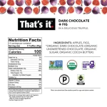 That's it. Organic Dark Chocolate + Organic Fig Truffles, 5oz Pouch