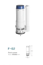 Toilet flush valve with adjustable Anti-siphon non-corrosive toilet flush valves Durable chroming button one-piece toilet