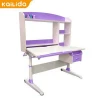 Top quality powder coated children wooden study table for kids