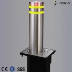 Traffic Barrier 304 Stainless Steel Parking Semi-automatic rising Bollard